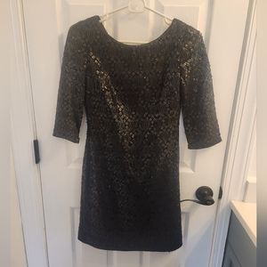 Sequined black dress